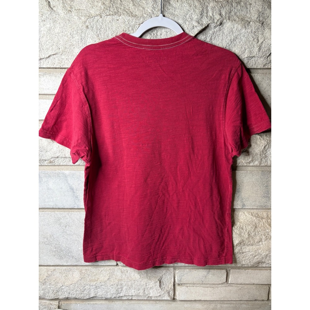 Colosseum Athletics Alabama Crimson Tide T-Shirt Mens Medium Red Slub Knit Tee - Picture 5 of 6